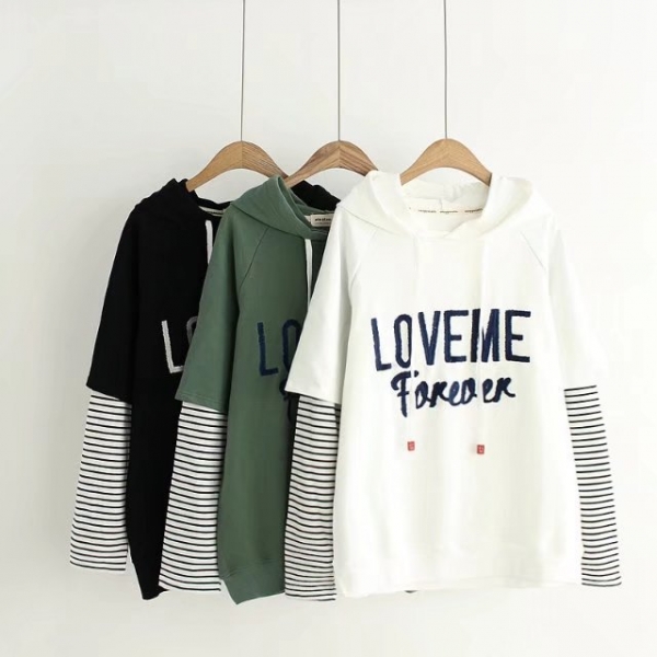 Áo hoodie Love me forever