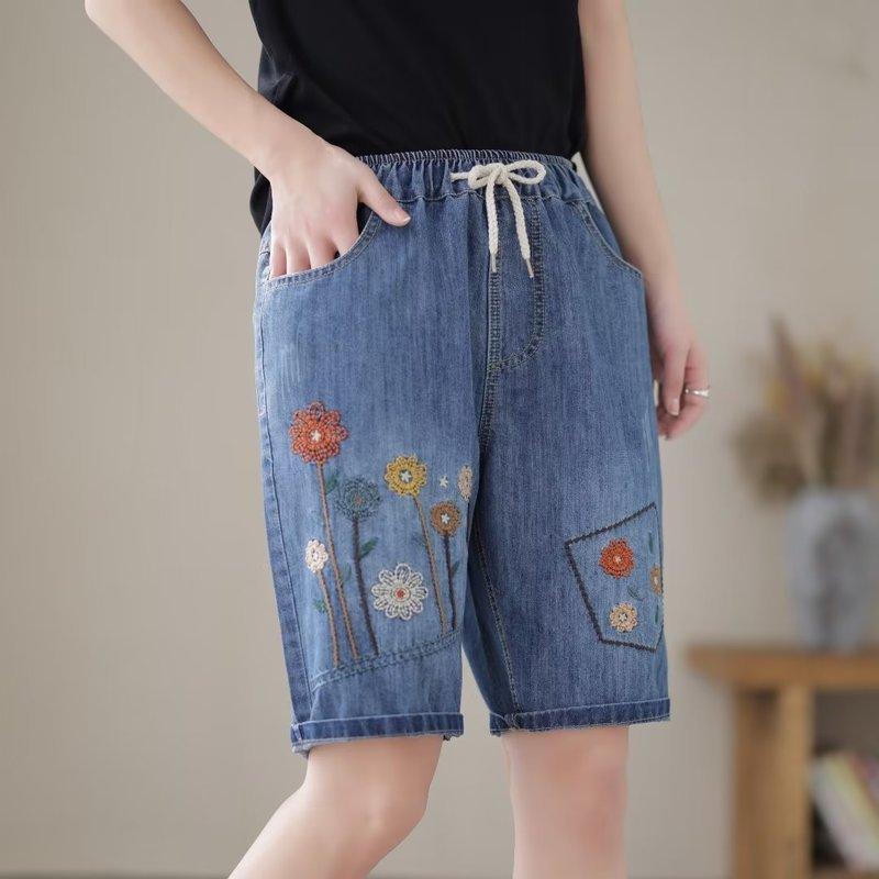 Quần short jean nữ phong cách Nhật Bản