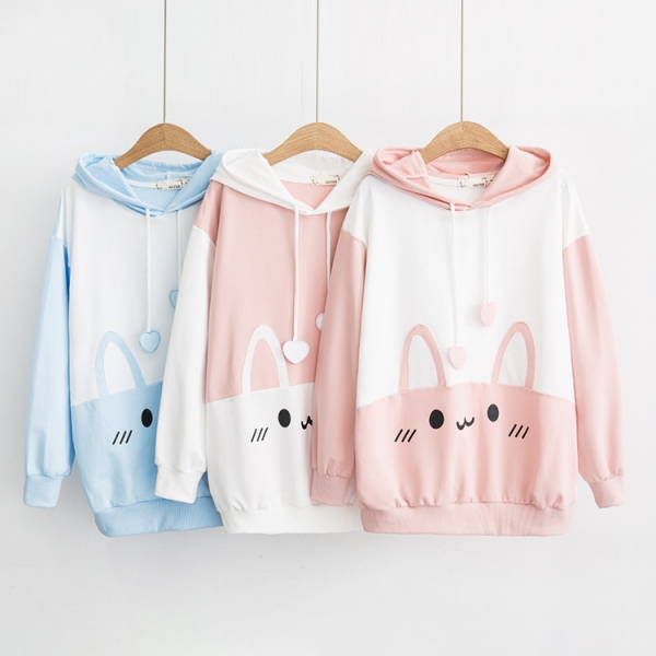 Áo hoodie hình chú thỏ