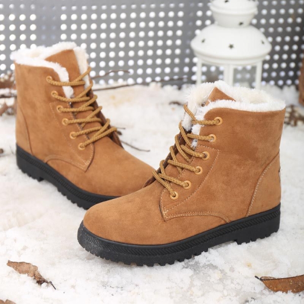 Giày boot đi tuyết nữ mùa đông lót bông