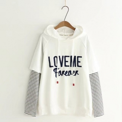 Áo hoodie Love me forever