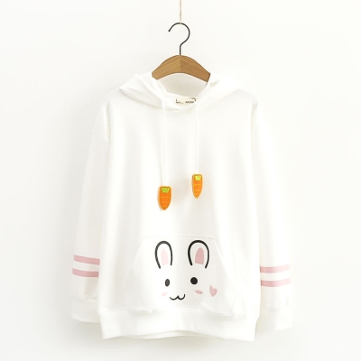 Áo hoodie hình thỏ và carrot