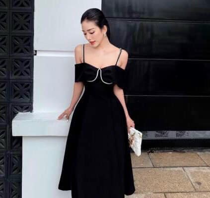 Váy hở vai sang chảnh