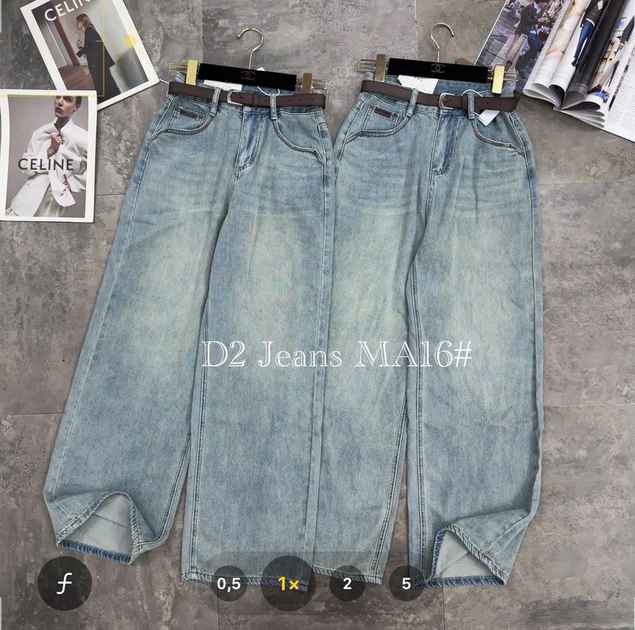 Quần jean xuông dài