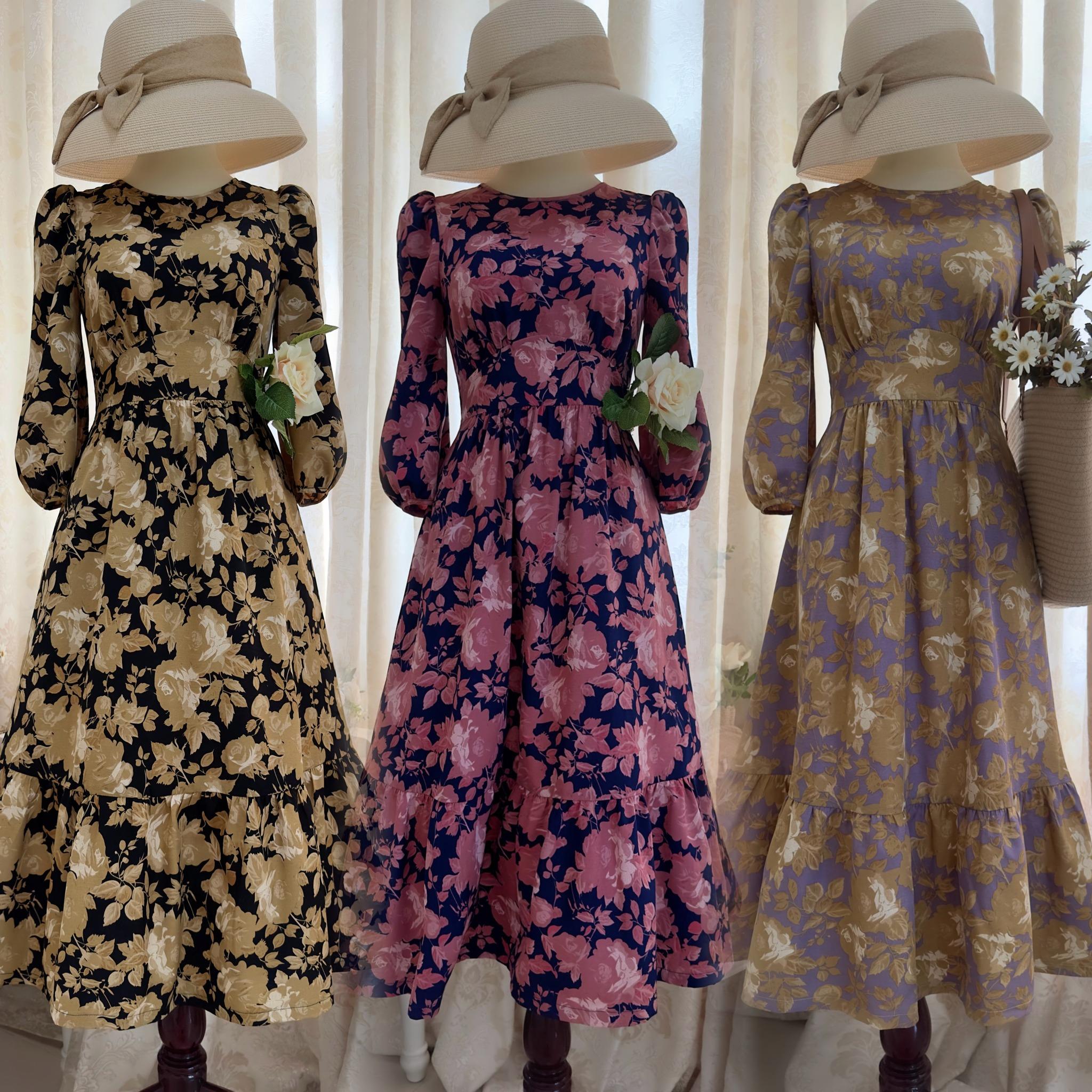 Đầm dài dáng xòe