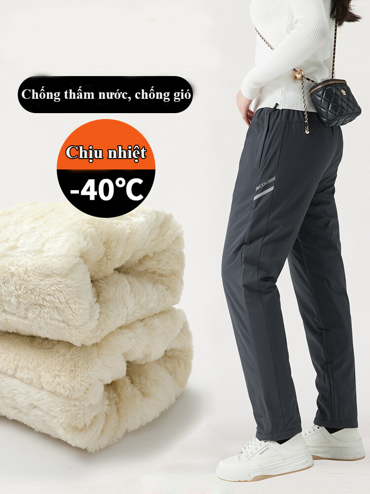 Quần đi tuyết lót lông, chống thấm nước