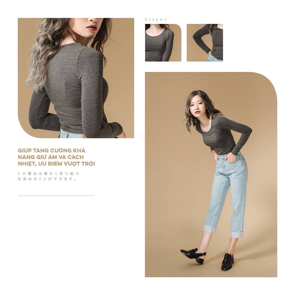 Chất liệu co giãn nhẹ, mặc nhiều lớp tiện lợi, vừa thời trang vừa thực dụng, chuẩn phong cách giới trẻ.