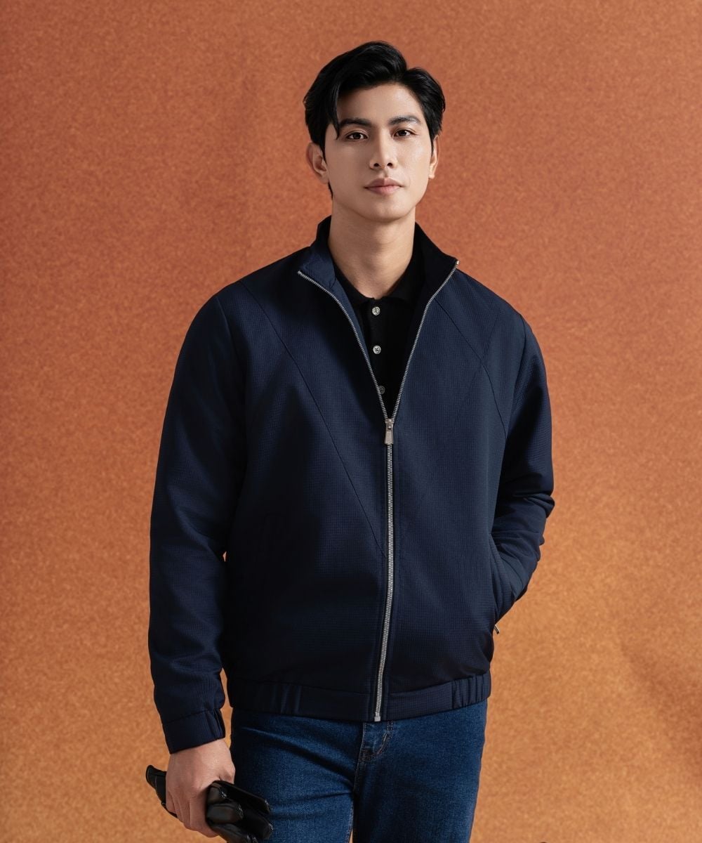 Áo khoác gió tím than