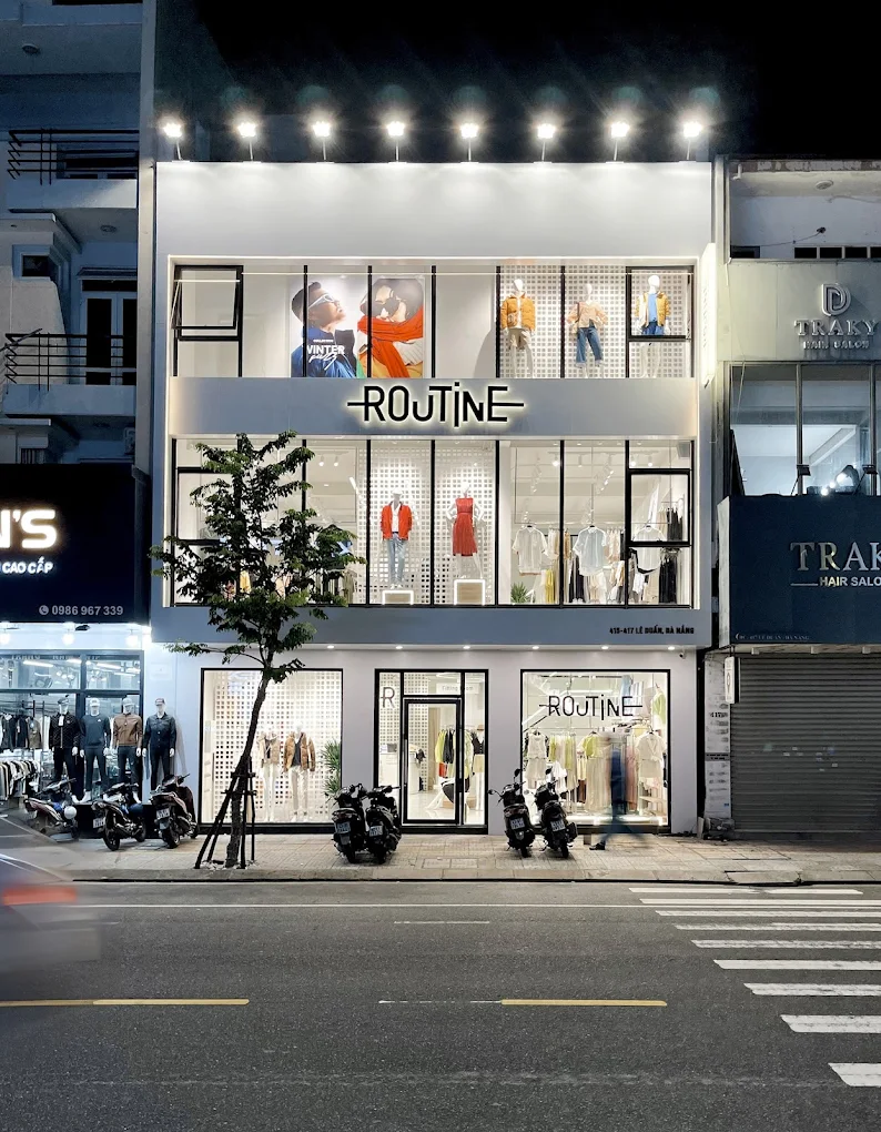 Hình ảnh bên ngoài cửa hàng Routine ở Đà Nẵng