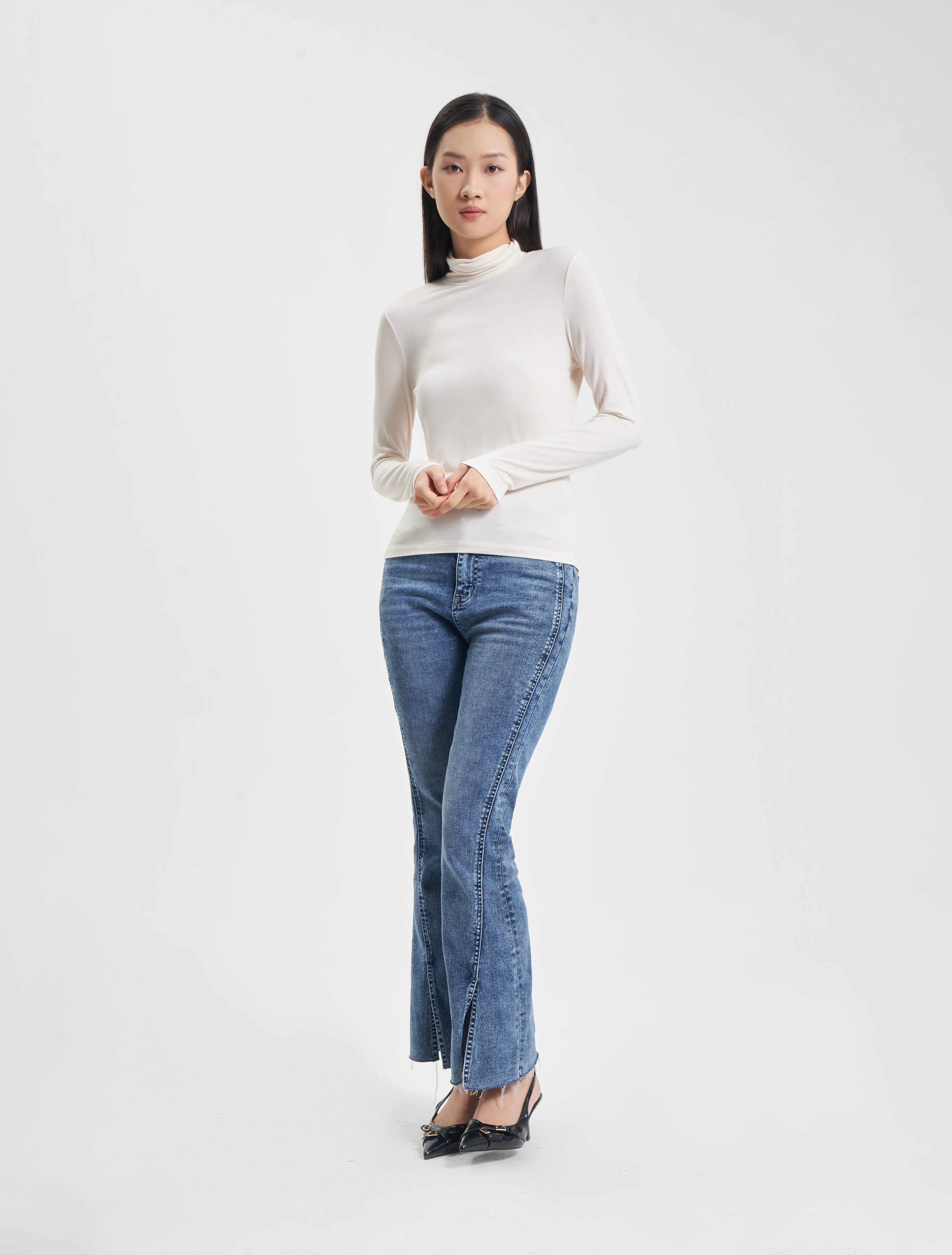áo giữ nhiệt cổ cao dành cho nữ