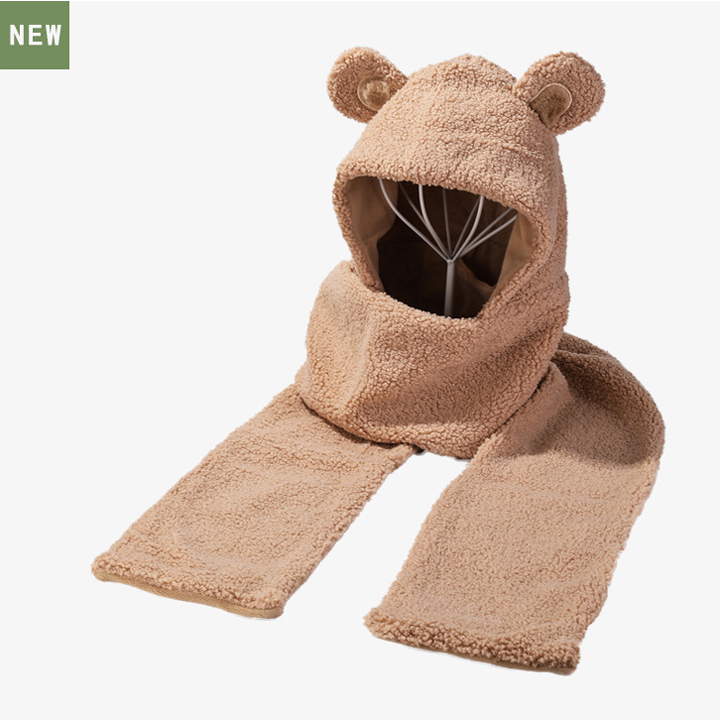 Mũ tai gấu dễ thương dày dặn ấm áp