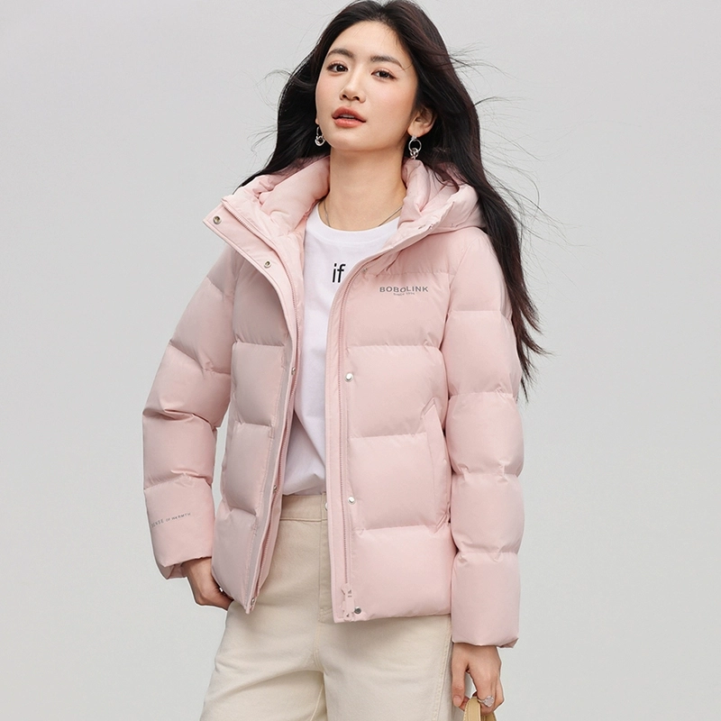 Áo khoác phao lông vũ nữ Snow Flying chính hãng, dáng ngắn mùa đông