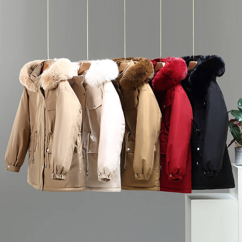 Áo khoác parka ngắn nữ mùa đông phong cách Hàn Quốc