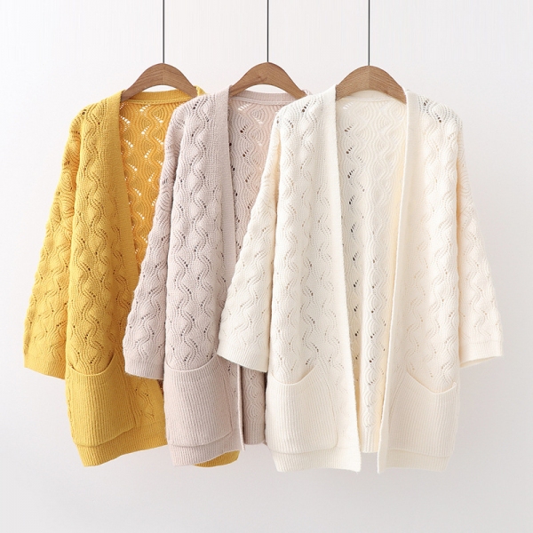 Áo len đan đơn giản