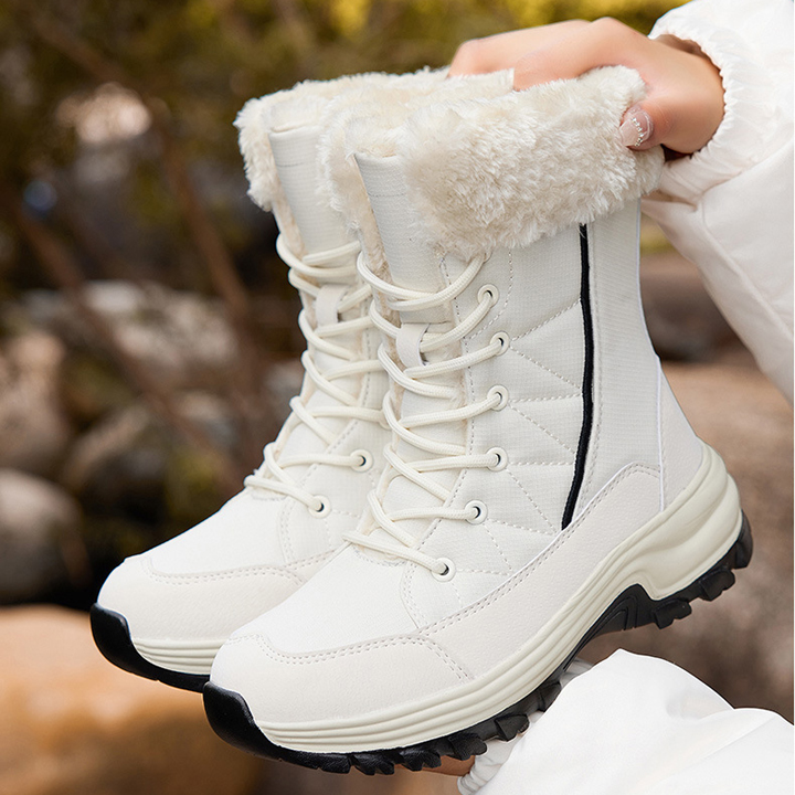 Giày boot nữ đi tuyết có lót bông ấm áp
