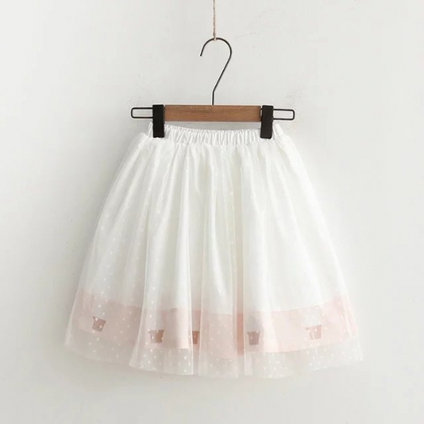 Đầm voan bi trắng dáng babydoll HL17-07 | Thời trang công sở K&K Fashion