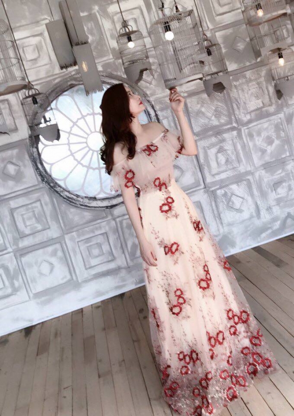 Váy maxi đẹp Hà Nội màu trắng nữ tính  Hàng có sẵn tại Lami Shop
