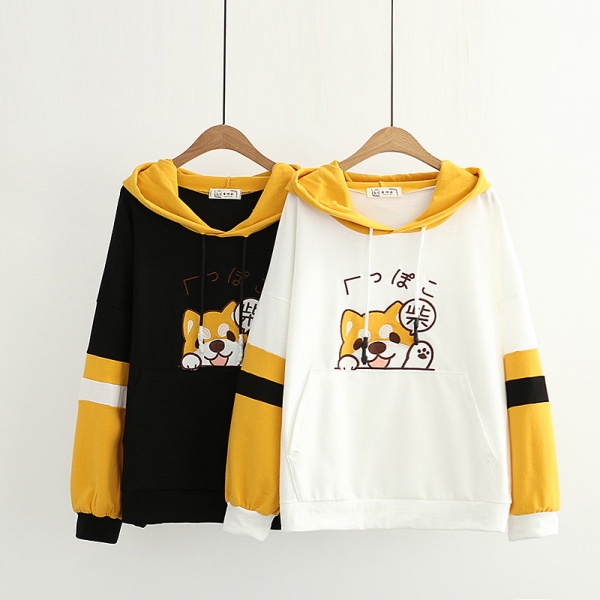 Áo hoodie nữ hình chú chó Shiba Inu