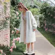 Áo khoác len nữ cardigan dáng dài