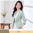 Áo blazer nữ màu nâu cà phê dáng ôm eo cho người nhỏ nhắn, mẫu xuân