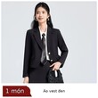 Bộ vest nữ màu xám dáng ngắn cho người nhỏ nhắn, mặc xuân... - ảnh 7