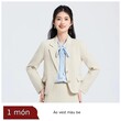 Bộ vest nữ màu xám dáng ngắn cho người nhỏ nhắn, mặc xuân... - ảnh 9