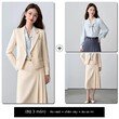 Bộ vest nữ công sở xuân thu , áo blazer và chân váy - ảnh 4