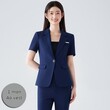 Bộ vest công sở nữ mùa hè tay ngắn mỏng nhẹ, váy vest đồng... - ảnh 3