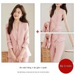 Bộ vest nữ 3 món màu hồng trẻ trung, gồm áo gile, phong cách... - ảnh 3