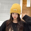 Mũ len dệt kim nữ mùa đông kiểu Hàn, giữ ấm ngoài trời, che... - ảnh 8