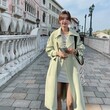 Áo khoác măng tô nữ màu xanh lá dáng dài phong cách Pháp xuân thu - ảnh 1