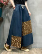 Quần váy ống rộng denim in họa tiết phối màu phong cách retro,... - ảnh 20