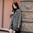 Áo khoác dạ lông cừu nữ phong cách casual thu đông - ảnh 2