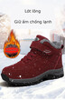 Giày boot đi tuyết nam nữ cổ ngắn cho người trung niên, lót... - ảnh 6