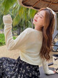 Áo khoác cardigan lụa lạnh cho nữ, mỏng nhẹ mùa hè - ảnh 4