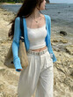 Áo khoác cardigan nữ dáng ngắn mỏng nhẹ mùa hè - ảnh 6