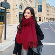 Khăn quàng len hai mặt nam nữ, khăn cashmere thu đông - ảnh 11