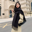 Khăn quàng len hai mặt nam nữ, khăn cashmere thu đông - ảnh 16