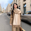 Khăn quàng len hai mặt nam nữ, khăn cashmere thu đông - ảnh 2