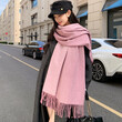 Khăn quàng len hai mặt nam nữ, khăn cashmere thu đông - ảnh 9