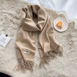 Khăn quàng cổ giả cashmere mềm mại nữ thu đông kiểu Hàn, giữ... - ảnh 1