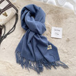 Khăn quàng cổ giả cashmere mềm mại nữ thu đông kiểu Hàn, giữ... - ảnh 12