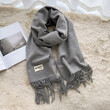 Khăn quàng cổ giả cashmere mềm mại nữ thu đông kiểu Hàn, giữ... - ảnh 14