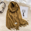 Khăn quàng cổ giả cashmere mềm mại nữ thu đông kiểu Hàn, giữ... - ảnh 18