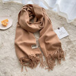 Khăn quàng cổ giả cashmere mềm mại nữ thu đông kiểu Hàn, giữ... - ảnh 2