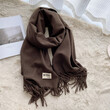Khăn quàng cổ giả cashmere mềm mại nữ thu đông kiểu Hàn, giữ... - ảnh 22