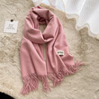 Khăn quàng cổ giả cashmere mềm mại nữ thu đông kiểu Hàn, giữ... - ảnh 23