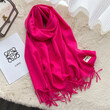 Khăn quàng cổ giả cashmere mềm mại nữ thu đông kiểu Hàn, giữ... - ảnh 25