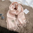 Khăn quàng cổ giả cashmere mềm mại nữ thu đông kiểu Hàn, giữ... - ảnh 26