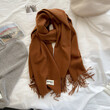 Khăn quàng cổ giả cashmere mềm mại nữ thu đông kiểu Hàn, giữ... - ảnh 32